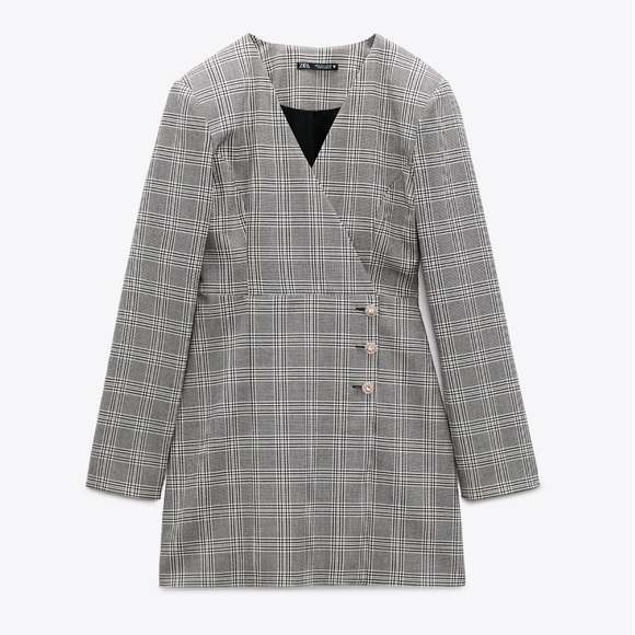 NEW! Zara Plaid Blazer Dress - Picture 4 of 13